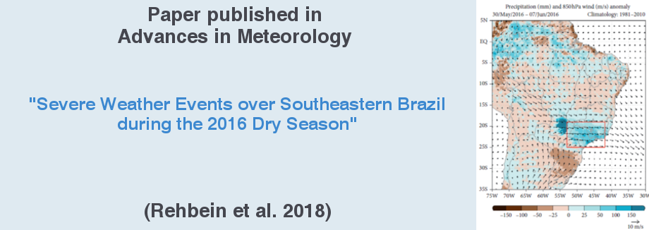 Paper published in Advances in Meteorology